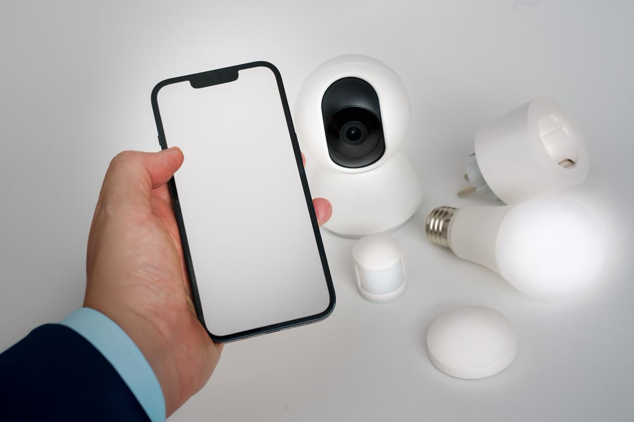 Viewing security cameras on a phone