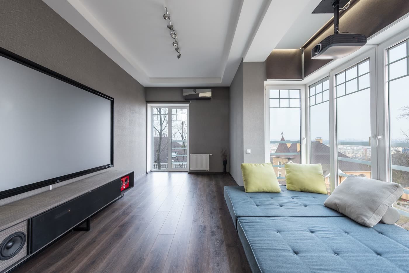 A dedicated home theater room